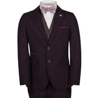 Benetti Ronnie Boys Suit In Wine - 9Y