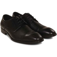 6th Sense Eton Leather Shoe In Black - 44