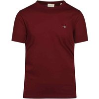 Louis Boyd Gant Shield TShirt In Burgundy L