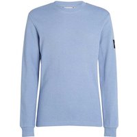 Waffle Long Sleeve Jumper In Indigo