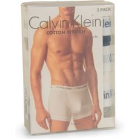 Calvin Klein 3 Pack Trunks In Black - M