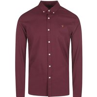 Farah Brewer Shirt In Burgundy - 3XL