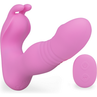 Culotte vibrante va-et-vient 9 modes Smile Vibromasseur femme et couple - Rose