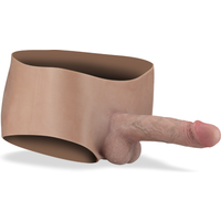 Gode ceinture creux seconde peau pénis XXL réaliste Soan