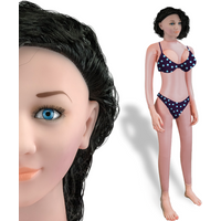 Poupée gonflable réaliste brune bouclée Gina