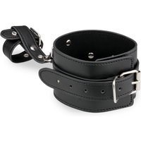Menottes contrainte en cuir poignets - pouces
