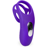 Double anneau vibrant avec stimulateur de clitoris Bora