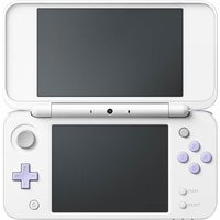 NEW 2DS XL Console W/ AC Adapter White & Lavender Unboxed Used Nintendo 3DS Game