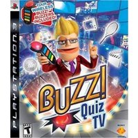 Buzz! Quiz TV w/4 Wireless Buzzers & Receiver Used Playstation 3 Game