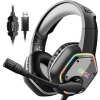 EKSA E1000 Gaming Headset 7.1 Sound Black Grade Good Used