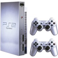 Playstation 2 Console, Silver, 2 Pads, Discounted