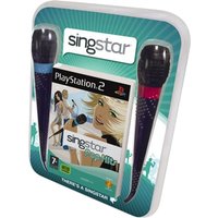 Singstar Pop Hits + 2 Microphones Used Playstation 2 Game