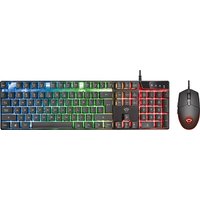 Trust GXT 838 AZOR Wired Gaming Mouse and Keyboard Combo Grade Good Used