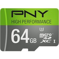 PNY 64GB microSDXC Card UHS-I U3 Class 10 Used