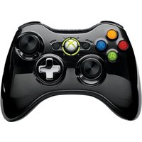 X360 Official Wireless Pad Chrome Black Used Xbox 360 Game
