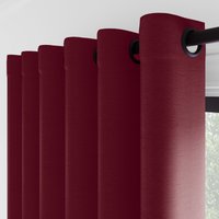 Opulant Faux Silk Mahogany Red
