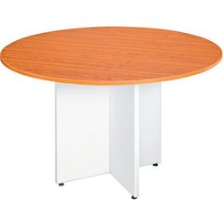 Tavolo Rotondo Con Gambe A Croce 80 Cm Ciliegio,