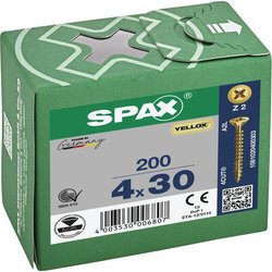 Spax 1081020350123 - Vite Universale, Testa Svasata, Taglio A Croce, T-STAR Plus, 4CUT, Filettatura Piena, Zincato Passivato Giallo A2L, 1081020400303 Spax 1081020350123 - Vite Universale, Testa Svasata, Taglio A Croce, T-STAR Plus, 4CUT, Filettatura Piena, Zincato Passivato Giallo A2L, 1081020400303