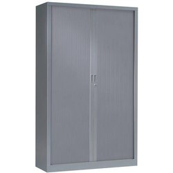 Armadio Alto Con Ante A Serranda 120 X 198 Cm 9006 Alluminio,