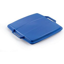 Durable - Coperchio Durabin® 90l Quadrato Colore Blu - Durable
