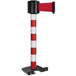 Viso - Paletto Per Esterni Rosso/bianco Con Nastro 10mx10cm - Rosso