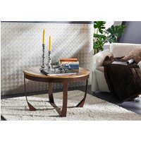 Massivmoebel24.de Couchtisch Altholz 75x75x45 mehrfarbig lackiert INDUSTRIAL #01