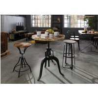 Massivmoebel24.de Tisch Altholz 75x75x75 mehrfarbig lackiert INDUSTRIAL #21