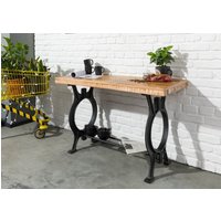 Massivmoebel24.de Konsolentisch Altholz 120x40x76 lackiert INDUSTRIAL #36