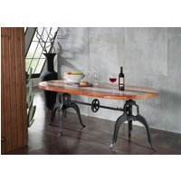 Massivmoebel24.de Tisch Altholz 180x100x75 mehrfarbig lackiert INDUSTRIAL #04