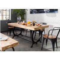 Massivmoebel24.de Esstisch Altholz 240x100x80 lackiert INDUSTRIAL #30