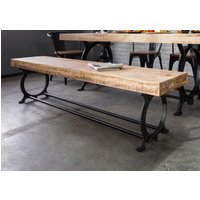Massivmoebel24.de Bank Altholz 200x40x45 lackiert INDUSTRIAL #32