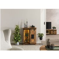 Massivmoebel24.de Kommode Mango / Altholz 75x36x90 natur lackiert RAILWAY LUX #140