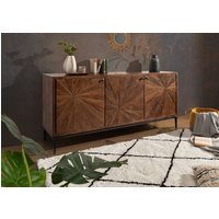 Massivmoebel24.de Sideboard Mango 183x46x84 braun lackiert STILMÖBEL #110