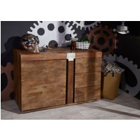 Massivmoebel24.de Sideboard Mango 115x45x75 braun lackiert Amsterdam #09