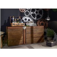 Massivmoebel24.de Sideboard Mango 160x45x75 braun lackiert Amsterdam #10
