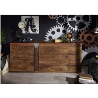 Massivmoebel24.de Sideboard Mango 180x45x75 braun lackiert Amsterdam #11