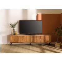 Massivmoebel24.de TV-Board Akazie 220x40x55 natur lackiert MARRAKESCH #106