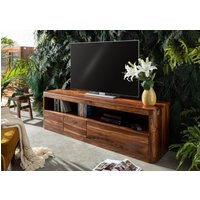 Massivmoebel24.de TV-Board Sheesham 190x50x60 walnuss gewachst TORONTO #247