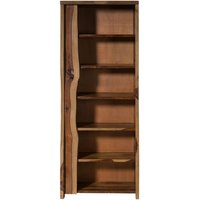 Massivmoebel24.de Bücherregal Sheesham 81x45x200 natur lackiert / sandgestrahlt PURE SHEESHAM #227