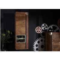 Massivmoebel24.de Hängevitrine Mango 48x35x142 braun lackiert Amsterdam #12