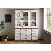 Massivmoebel24.de Buffet Mango 160x50x210 weiß lackiert TOULOUSE #116