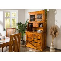 Massivmoebel24.de Buffet Akazie 106x60x196 honig lackiert OXFORD #0510