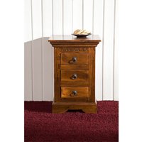Massivmoebel24.de Nachttisch Akazie 40x38x59 honig lackiert OXFORD #0502