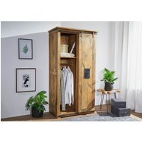 Massivmoebel24.de Schrank Mango 100x60x190 natur lackiert RAILWAY #116