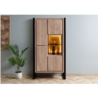 Massivmoebel24.de Schrank Akazie / Altholz 95x40x180 natur lackiert DENVER #106