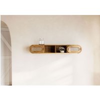 Massivmoebel24.de Wandregal Mango 120x25x20 natur lackiert VALENCIA #106