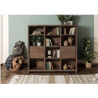 Massivmoebel24.de Bücherregal Mango 142x45x145 braun geölt PURE MANGO #208