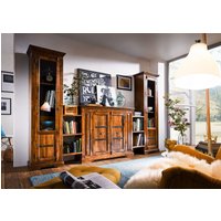 Massivmoebel24.de Wohnwand Akazie 300x39x200 honig lackiert OXFORD #0600