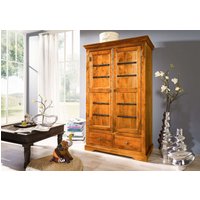 Massivmoebel24.de Kleiderschrank Akazie 108x64x180 honig lackiert OXFORD #0509
