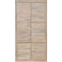 Massivmoebel24.de Kleiderschrank Mango 105x60x200 weiß lackiert TORONTO #365